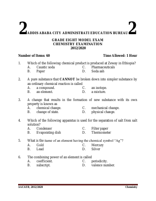 CHEMISTRY MODEL EXAM GRADE .8.pdf